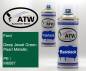 Preview: Ford, Deep Jewel Green Pearl Metallic, PE / M6587: 400ml Sprühdose + 400ml Klarlack - Set, von ATW Autoteile West.
